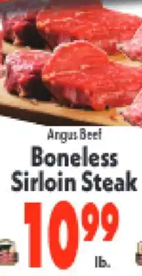 Marino's Supermarket Angus Beef Boneless Sirloin Steak offer