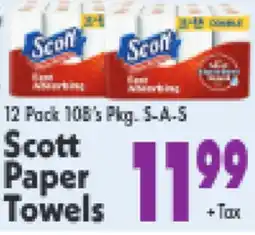 Marino's Supermarket Scott Paper Towels offer