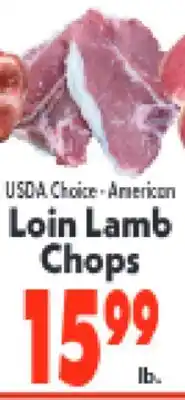 Marino's Supermarket USDA Choice • American Loin Lamb Chops offer