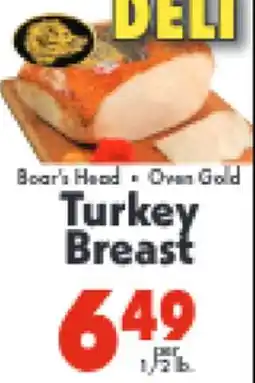 Marino's Supermarket Boar's Head • Oscar Gold Turkey Breast offer
