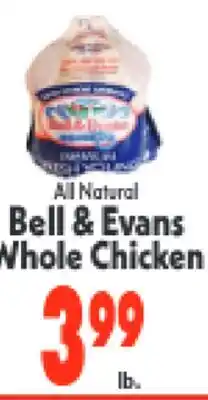 Marino's Supermarket All Natural Bell & Evans Whole Chicken offer