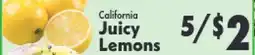 Marino's Supermarket California Juicy Lemons offer