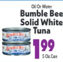 Marino's Supermarket Oil Or Water Bumble Bee Solid White Tuna offer