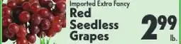 Marino's Supermarket Red Seedless Grapes offer