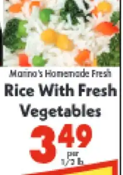 Marino's Supermarket Marina's Homemade Fresh Rice With Fresh Vegetables offer