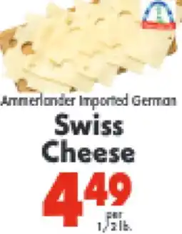 Marino's Supermarket Ammerlander Imported German Swiss Cheese offer