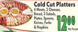 Marino's Supermarket Cold Cut Platters offer