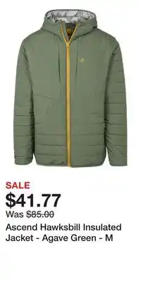 Cabela's Ascend Hawksbill Insulated Jacket - Agave Green - M offer