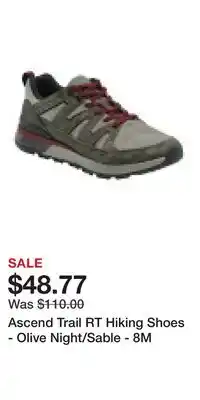 Cabela's Ascend Trail RT Hiking Shoes - Olive Night/Sable - 8M offer