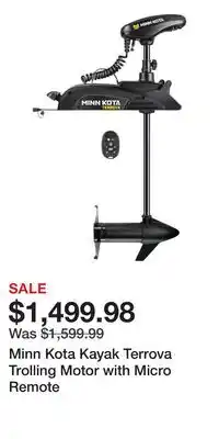 Cabela's Minn Kota Kayak Terrova Trolling Motor with Micro Remote offer