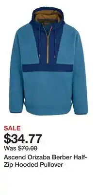 Cabela's Ascend Orizaba Berber Half-Zip Hooded Pullover offer