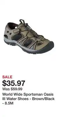 Cabela's World Wide Sportsman Oasis III Water Shoes - Brown/Black - 8.5M offer