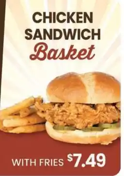 The Markets Chicken sandwich basket with fries offer