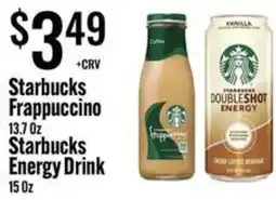 Jons International Starbucks frappuccino , Starbucks Energy Drink offer