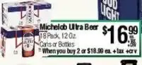 Big Saver Foods Michelob Ultra Beer offer