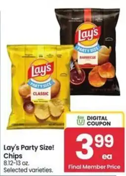 Safeway Lay's Party Size! Chips offer