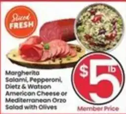 Safeway Sliced Fresh Margherita Salami offer