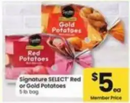 Safeway Signature SELECT Red or Gold Potatoes offer