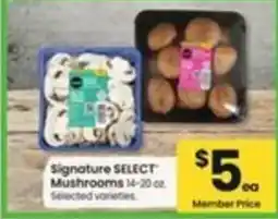 Safeway Signature SELECT Mushrooms offer