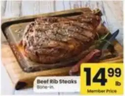 Safeway Beef Rib Steaks offer