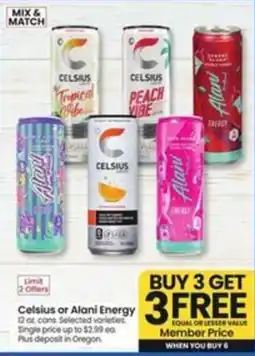 Safeway Celsius or Alani Energy offer
