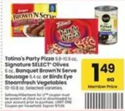 Safeway Totino's Party Pizza offer