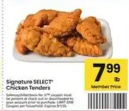 Safeway Signature Select Chicken Tenders offer