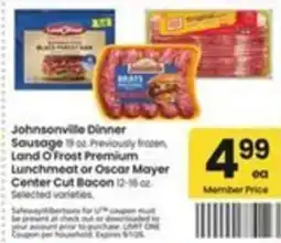 Safeway Johnsonville Dinner Sausage offer
