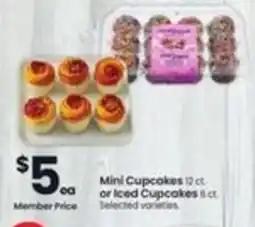 Safeway Mini Cupcakes or Iced Cupcakes offer