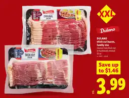 Lidl Dulano thick cut bacon offer
