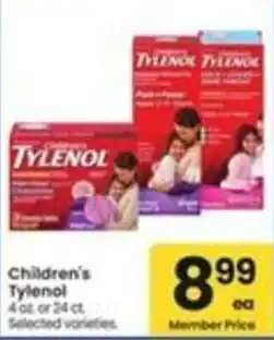 Safeway Children's Tylenol offer