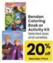 Safeway Bendon Coloring Book or Activity Kit offer