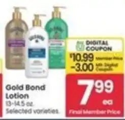 Safeway Gold Bond Lotion offer