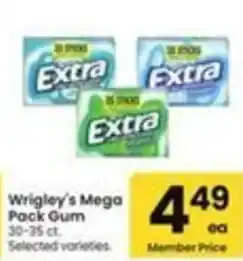 Safeway Wrigley's Mega Pack Gum offer
