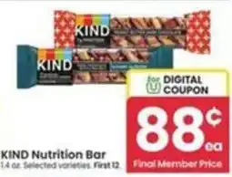 Safeway Kind Nutrition Bar offer