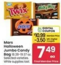 Safeway Mars Halloween Jumbo Candy offer