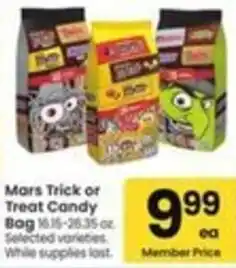 Safeway Mars Trick or Treat Candy offer