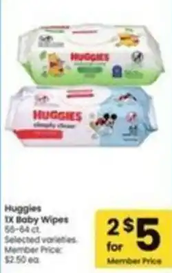Safeway Huggies IX Baby Wipes offer
