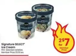 Safeway Signature Select Ice Cream offer