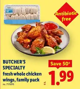 Lidl Butcher's specialty fresh whole chicken wings offer
