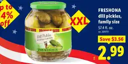 Lidl Freshona dill pickles offer