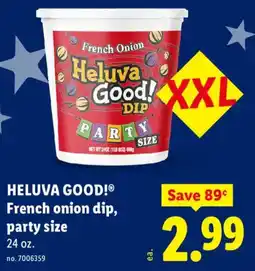 Lidl Heluva Good! French onion dip offer
