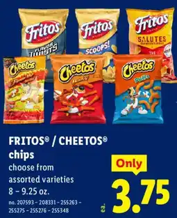 Lidl Fritos / Cheetos chips offer