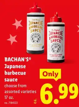 Lidl Bachan's Japanese barbecue sauce offer