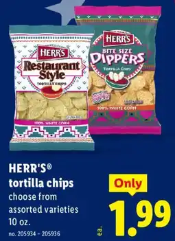 Lidl Herr's tortilla chips offer