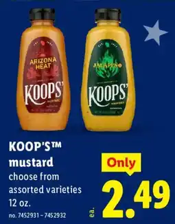 Lidl Koop's mustard offer