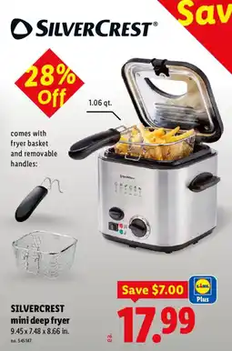 Lidl Silvercrest mini deep fryer offer