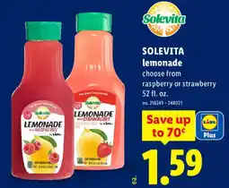 Lidl Solevita lemonade offer