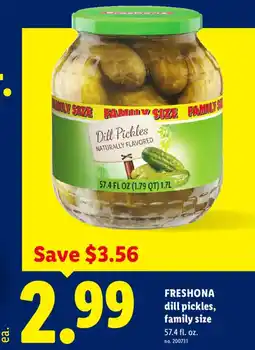 Lidl Freshona dill pickles offer