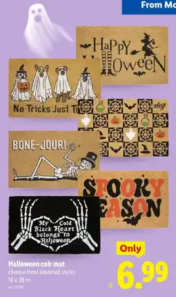 Lidl Halloween coir mat offer